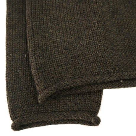 90'～00's J.CREW "Roll Neck" Wool Sweater Dark Olive Mサイズ