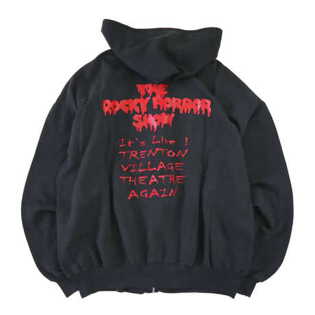 90's～ "The Rocky Horror Show" 両面 プリント フルジップ パーカー
