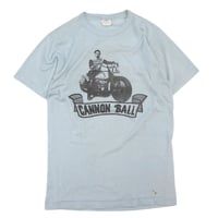 80's～ Harley Davidson "CANNON BALL" "Water Print" Tシャツ Lサイズ USA製
