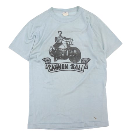 80's～ Harley Davidson "CANNON BALL" "Water Print" Tシャツ Lサイズ USA製