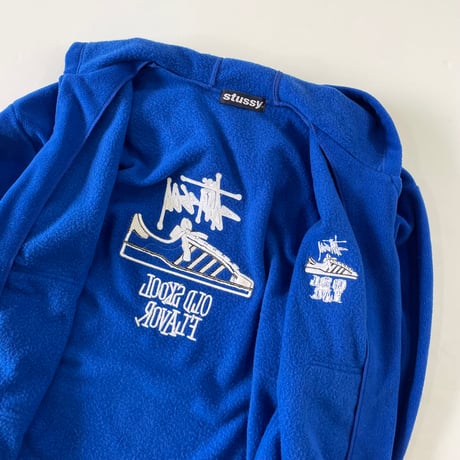 "Rare" 90s OLD STUSSY "Old Skool" Fleece Parka USA製