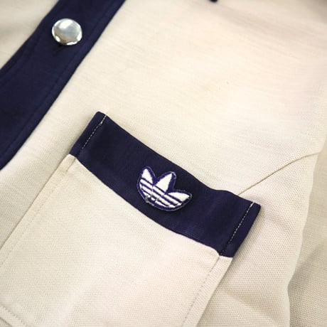 70's Adidas "Metal-Button" Track Jersey Top 54サイズ 西ドイツ製