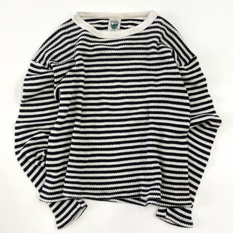 "Women's" 90's～ Green Hills Border Thermal LS Tee Mサイズ USA製