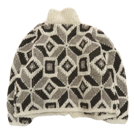80's～ QUIPOS "Geometric Pattern" Wool Jacket