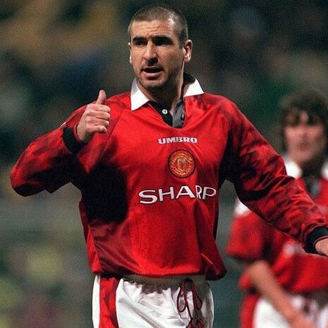 90's NIKE "Eric Cantona" 染み込み プリント Tシャツ Lサイズ IRELAND製