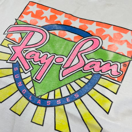 ～90's Ray Ban 両面 プリント Tシャツ Lサイズ USA製