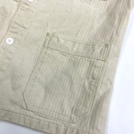 Euro Vintage Herringbone Coverall Work Jacket