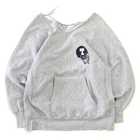 90's CHAMPION RW SWEAT "Hood Cut" "TUFTS～" "両面" XLサイズ USA製