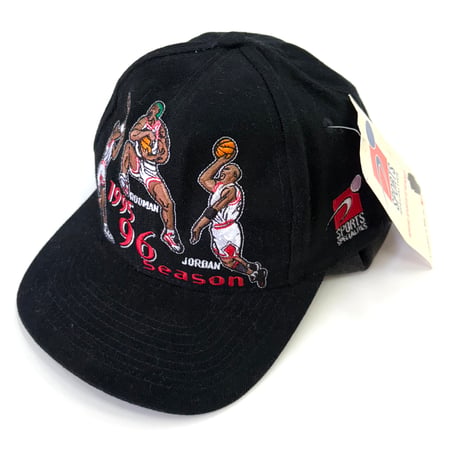 Deadstock 90's "Jordan" "Rodman" "Pippen" 6-panel Cap TAIWAN製