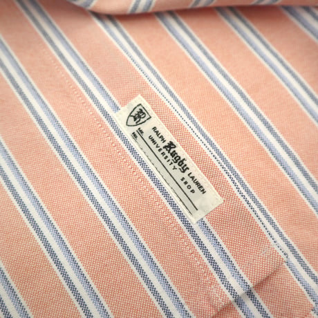 00's Ralph Lauren "RUGBY" Oxford Stripe BD Shirt Lサイズ