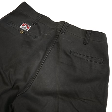 "Black Fade" "Cotton100%" 90's BEN DAVIS Frisko Work Pants W36 USA製