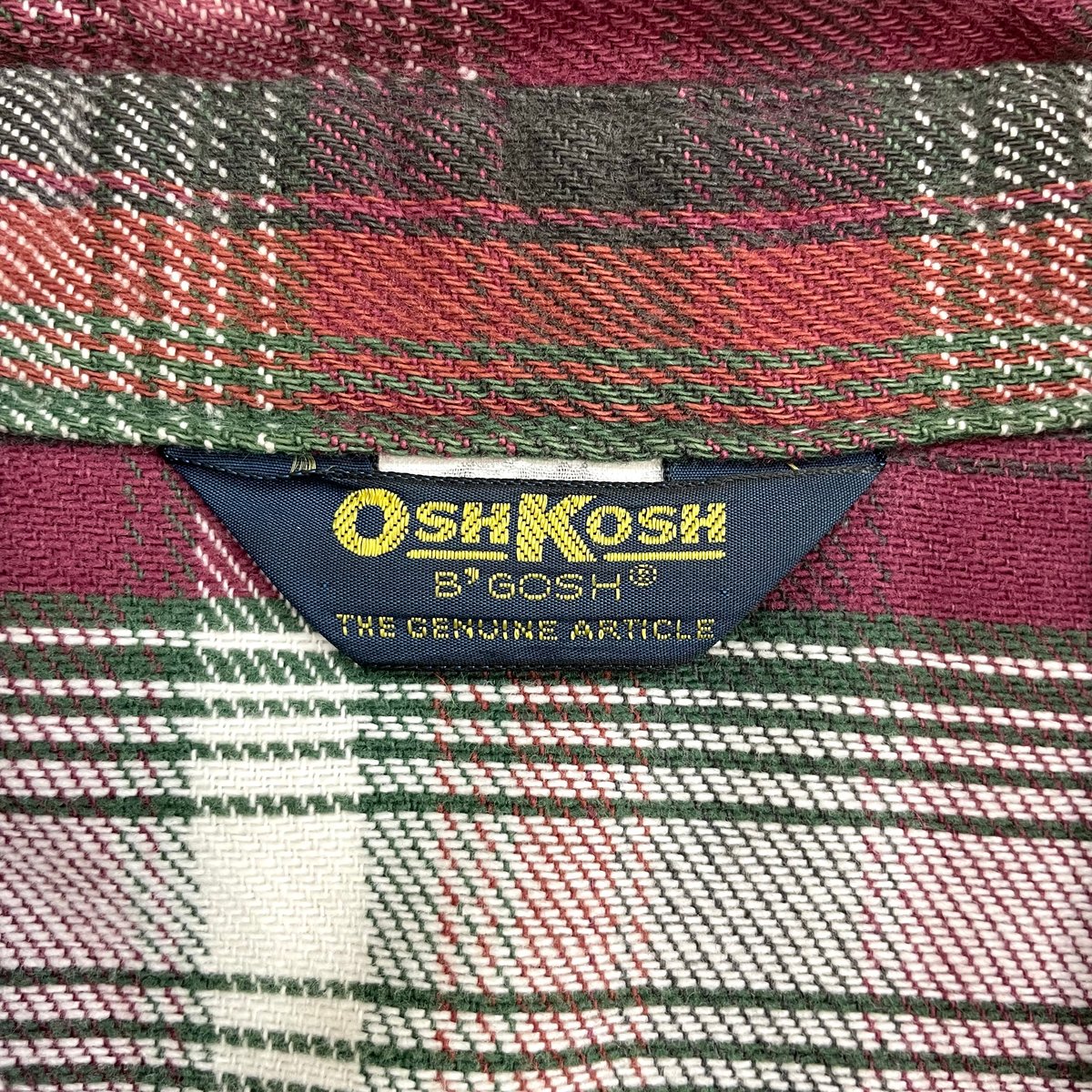 80's OSHKOSH B'GOSH Flannel Shirt Lサイズ | Daniel