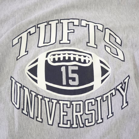 90's CHAMPION RW SWEAT PARKA "TUFTS UNIVERSITY" 両面 プリント Lサイズ USA製