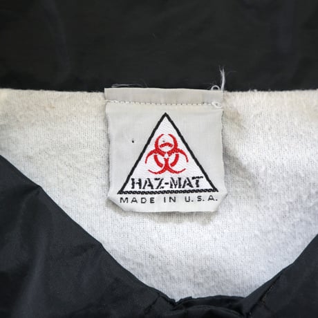 ～90's HAZ-MAT 両面 プリント ナイロン コーチ ジャケット USA製