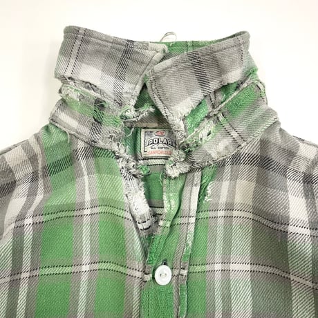 "junk boro" ～60's E&W POLAR Heavy Flannel Shirt (fits L)