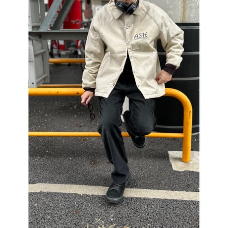 90's～ unknown "ASH" "Quilting Lined" Nylon Staff Jacket