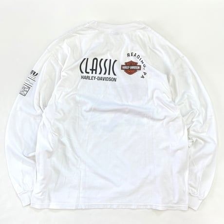 ～00's anvil "Harley Davidson" "Santa Claus" "両面" LS Tシャツ XLサイズ