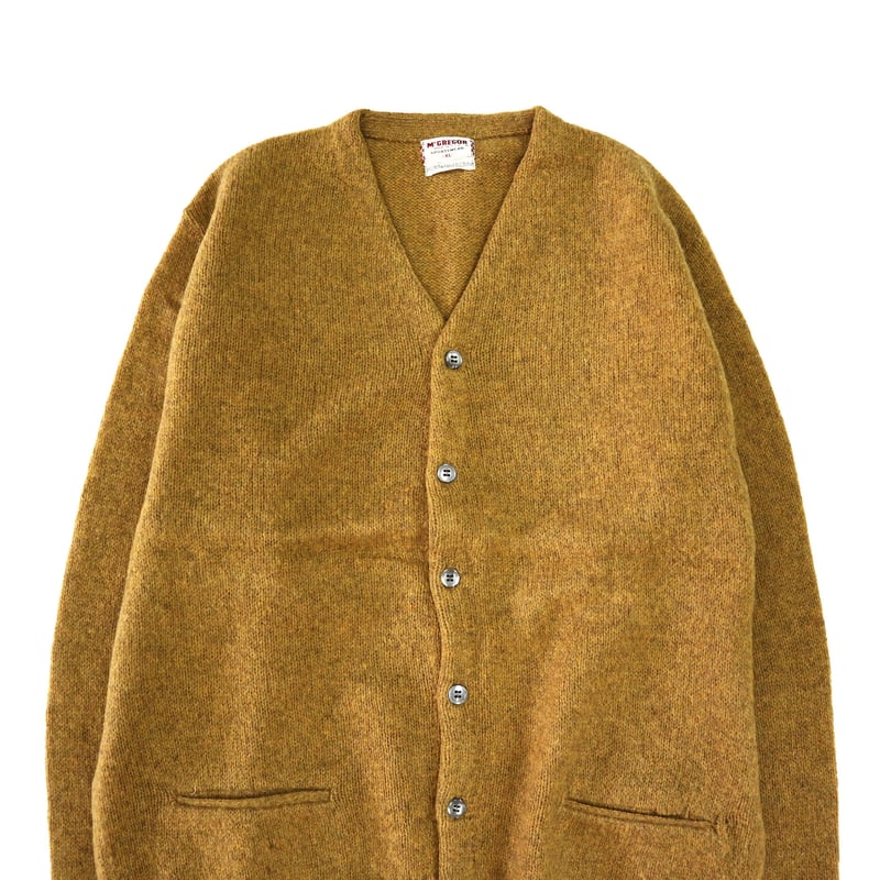 's～'s McGREGOR Mohair Cardigan Mustard XLサイ