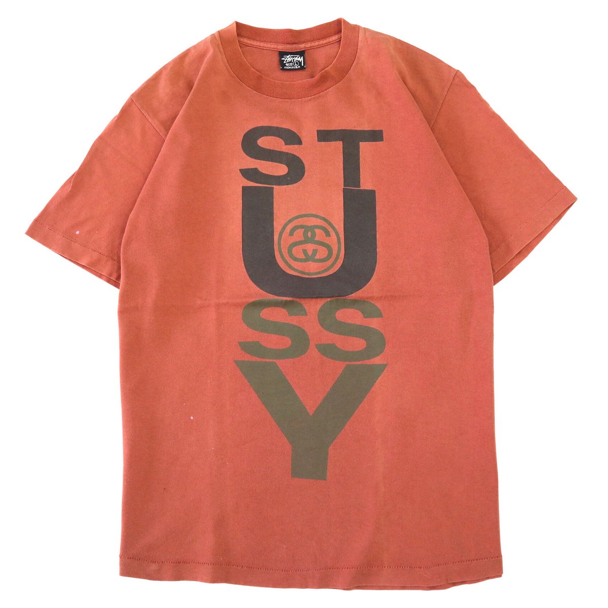 90s OLD STUSSY 花柄 T SHIRT L 黒タグ USA製