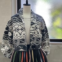 ～90's flashback "Native Pattern" Shawl Collar Short Jacket Lサイズ INDIA製