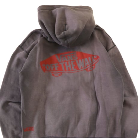 ～90's VANS "Skull Pirate" "OFF THE WALL" 両面 プリント パーカー Mサイズ USA製
