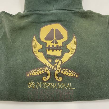 ～00's OLD STUSSY "the international～" Sweat Parka Mサイズ