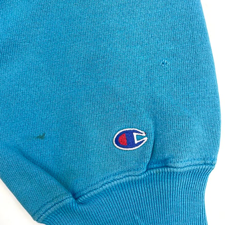 "Rare Color" 90's CHAMPION RW SWEAT PARKA Solid Turquoise XLサイズ USA製