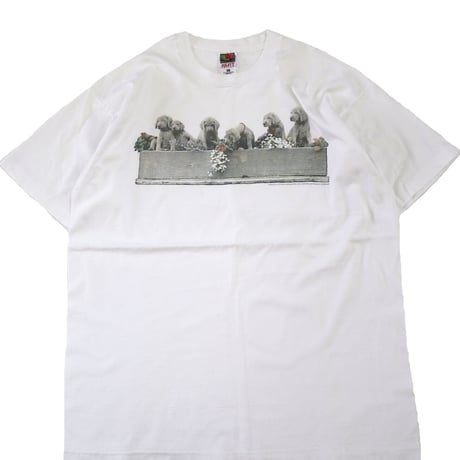 90's Fruit of the loom "William Wegman" プリント Tシャツ XLサイズ USA製