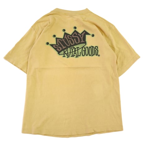 80's～90's OLD STUSSY 黒タグ "Royal Goods" Tシャツ Lサイズ USA製