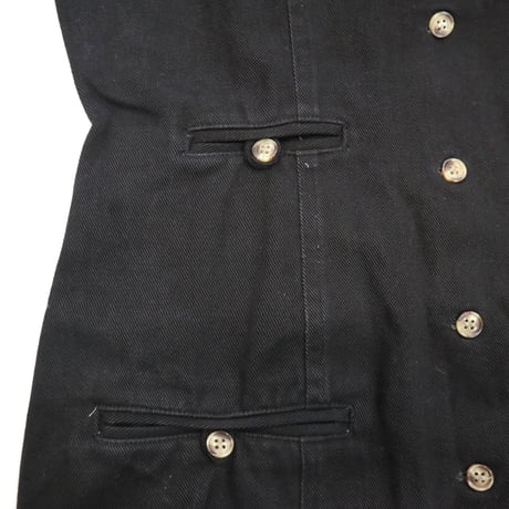 "Women's" ～90's strike A pose No Sleeve Denim Long Onepiece Lサイズ