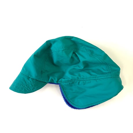 ～90's Columbia Nylon Ear Flap Fleece Cap L/XL USA製