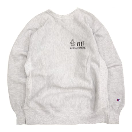 90's～ CHAMPION RW SWEAT "BOSTON UNIVERSITY" 両面 プリント Lサイズ MEXICO製