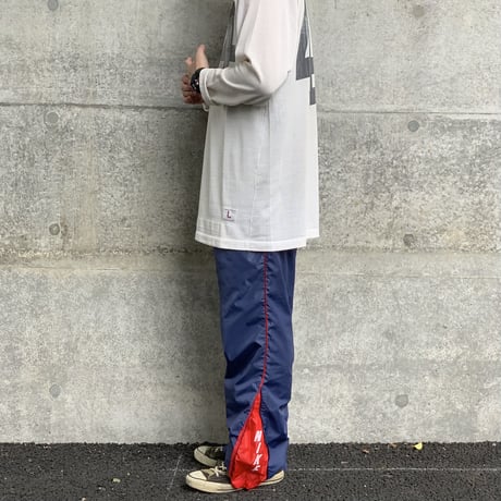 80's NIKE "紺タグ" "縦ナイキ" Nylon Pants XLサイズ