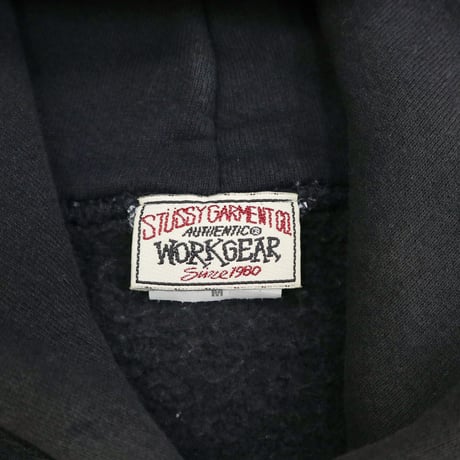90's～ OLD STUSSY "REVERSE TYPE" Sweat Parka Mサイズ