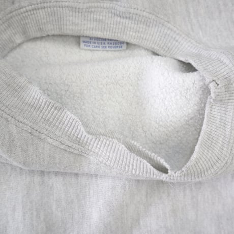 90's CHAMPION RW SWEAT "目なし" Solid Grey XLサイズ USA製