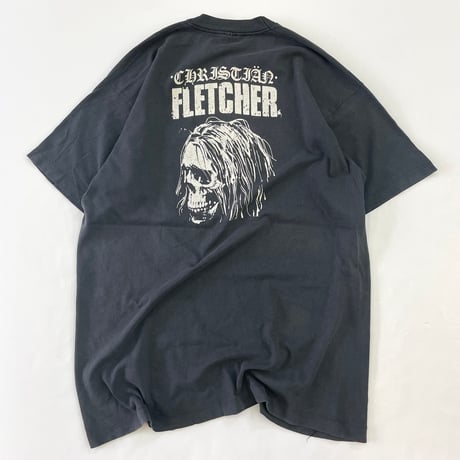 "Rare" 90's Christian Fletcher 両面 プリント Tシャツ XLサイズ USA製