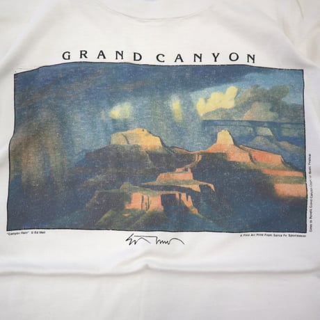 80's～90's Hanes "Ed Mell" "GRAND CANYON" プリント Tシャツ XLサイズ USA製