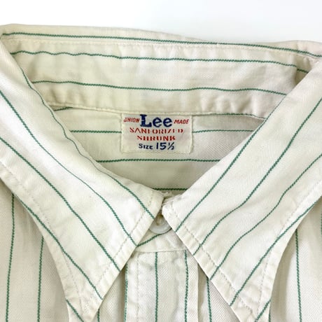 "as is" 50's Lee "Coca Cola" Stripe Work Shirt 15 1/2