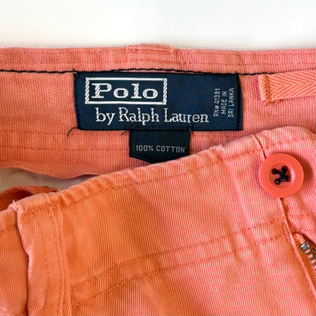 "Rare Color" 90's～ Polo Ralph Lauren "Multi Pocket" Cargo Short Pants W34