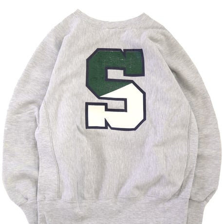 90's CHAMPION RW SWEAT "MICHIGAN STATE" 両面 プリント Lサイズ USA製
