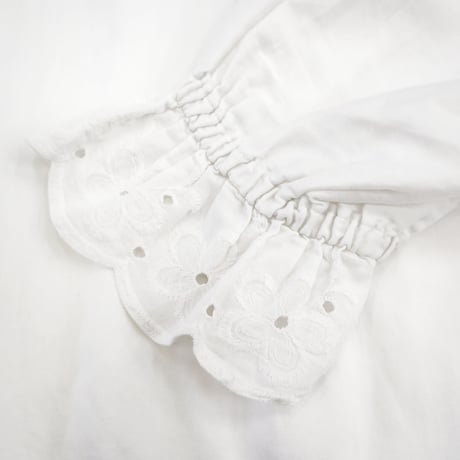 "Women's" 80's～ EURO Vintage Cotton Blouse