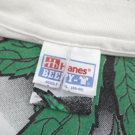 90's～ Hanes "ZIG ZAG&Marijuana" オール オーバー プリント Tシャツ XLサイズ