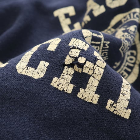 50's～ CHAMPION "EASTERN MICHIGAN" ランタグ スウェット 濃紺 XLサイズ