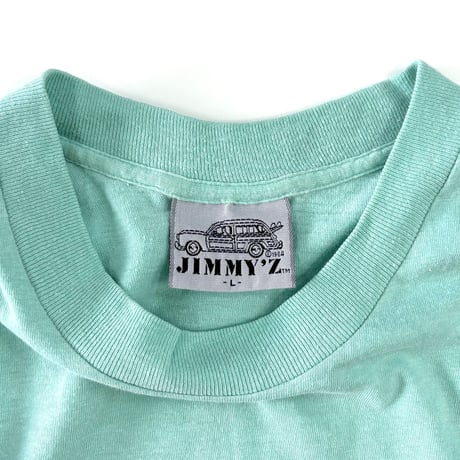 "Rare" 80's jimmy'z "Woody Wagon" "Skull" Tシャツ Lサイズ USA製