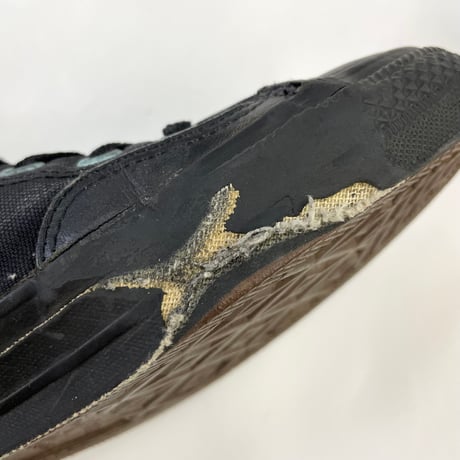 90's Converse All Star "Black Leather" US7 USA製
