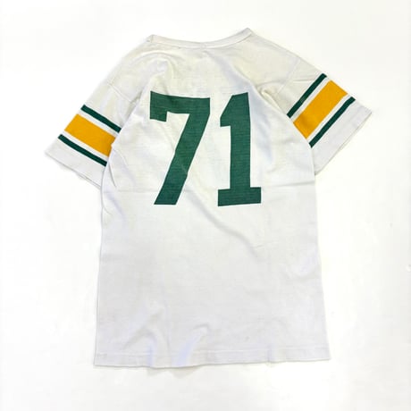 60's CHAMPION "Runners Tag" "All Water Print" Win Football Tee Mサイズ USA製
