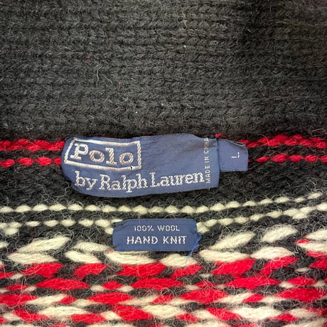 "Special Color" 80's Polo Ralph Lauren Native Hand Knit Gown Lサイズ