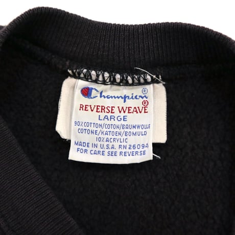 90's CHAMPION RW SWEAT "ROSEVILLE 22" "Black" Lサイズ USA製