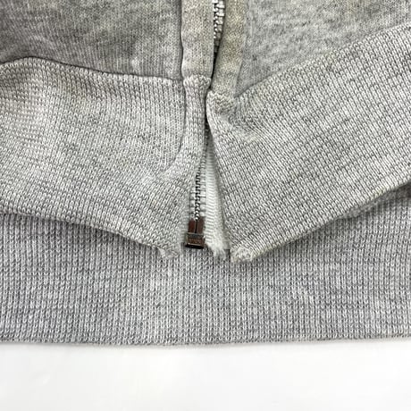 80's～ OLD Hanes Solid Full Zip Sweat Parka Lサイズ USA製