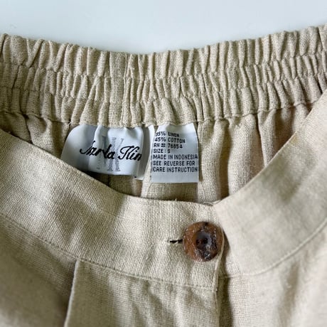 "Women's" ～00's Marla Kim Set Up Linen Shirt and Pants